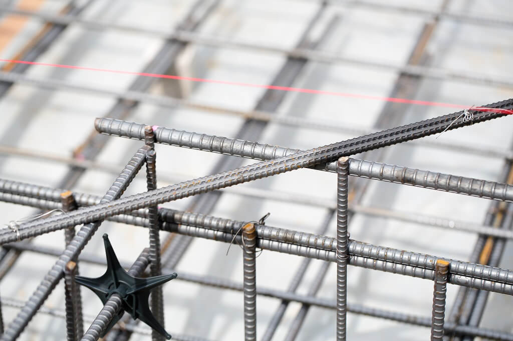 Armatura za temeljnu ploču sa čeličnim šipkama